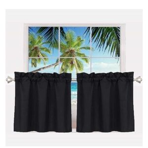 Black Polyester Curtains